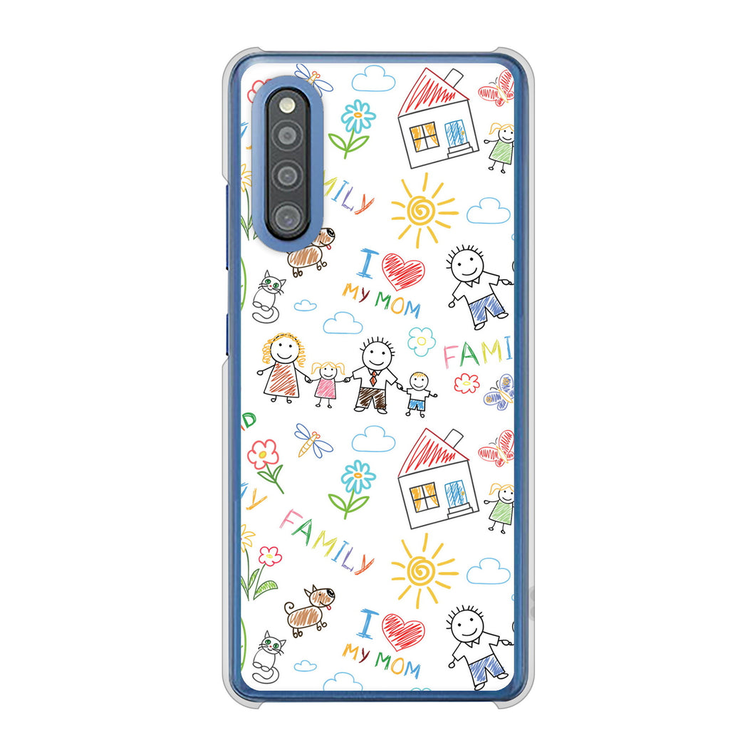 Galaxy A41 SC-41A docomo 高画質仕上げ 背面印刷 ハードケース カップル&ファミリー