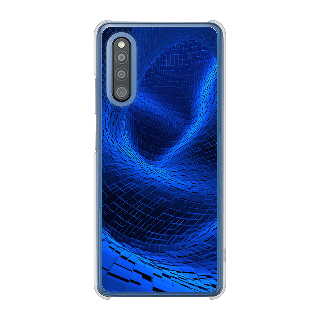 Galaxy A41 SC-41A docomo 高画質仕上げ 背面印刷 ハードケース 【1302 ワープブルー】