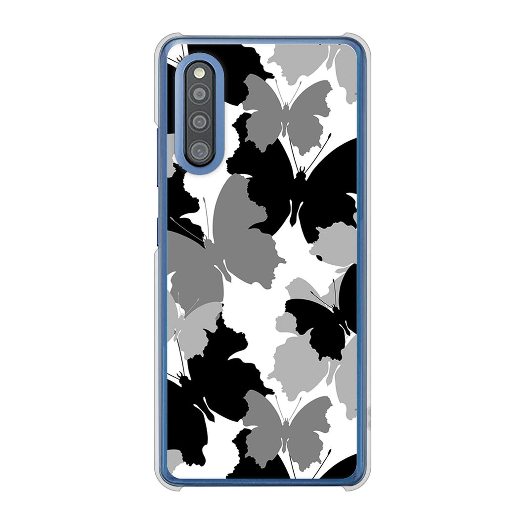 Galaxy A41 SC-41A docomo 高画質仕上げ 背面印刷 ハードケース 【1336 夜の蝶】