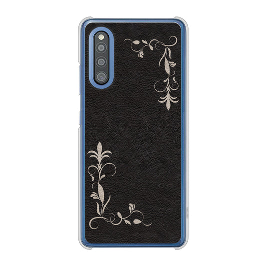 Galaxy A41 SC-41A docomo 高画質仕上げ 背面印刷 ハードケース 【EK825 レザー風グラスフレーム】