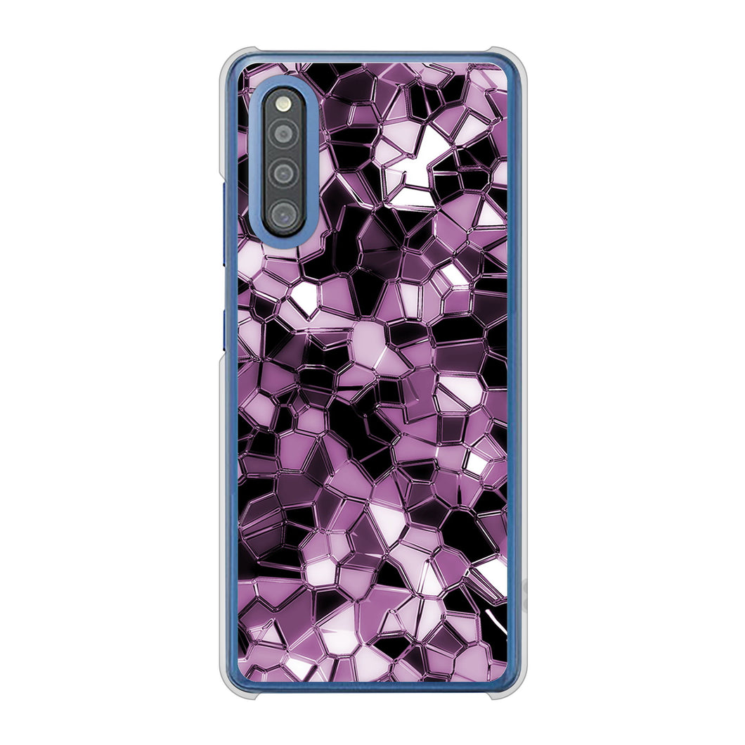 Galaxy A41 SC-41A docomo 高画質仕上げ 背面印刷 ハードケース 【EK837 テクニカルミラーパープル】