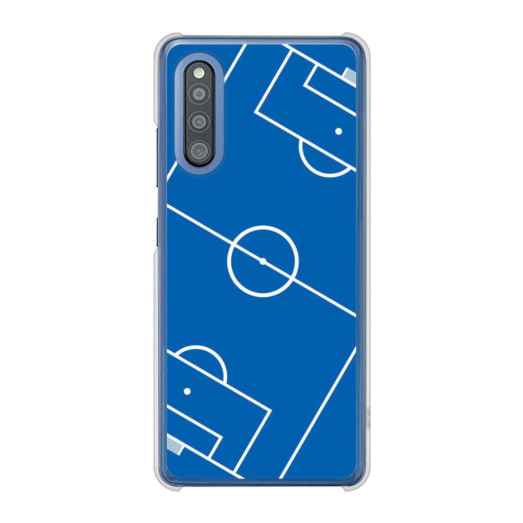 Galaxy A41 SC-41A docomo 高画質仕上げ 背面印刷 ハードケース 【IB922 SOCCER_ピッチ】
