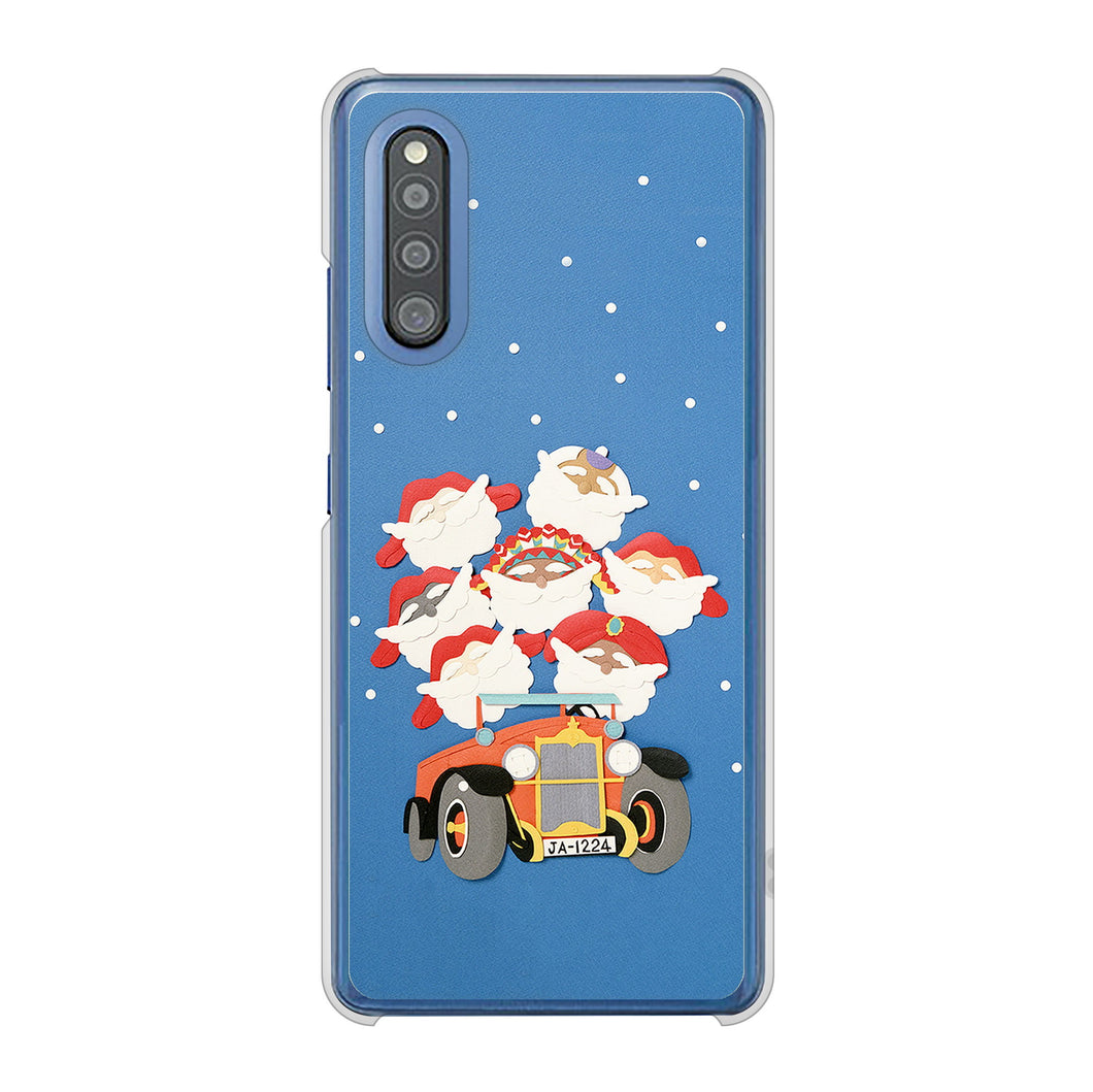 Galaxy A41 SC-41A docomo 高画質仕上げ 背面印刷 ハードケース クリスマス