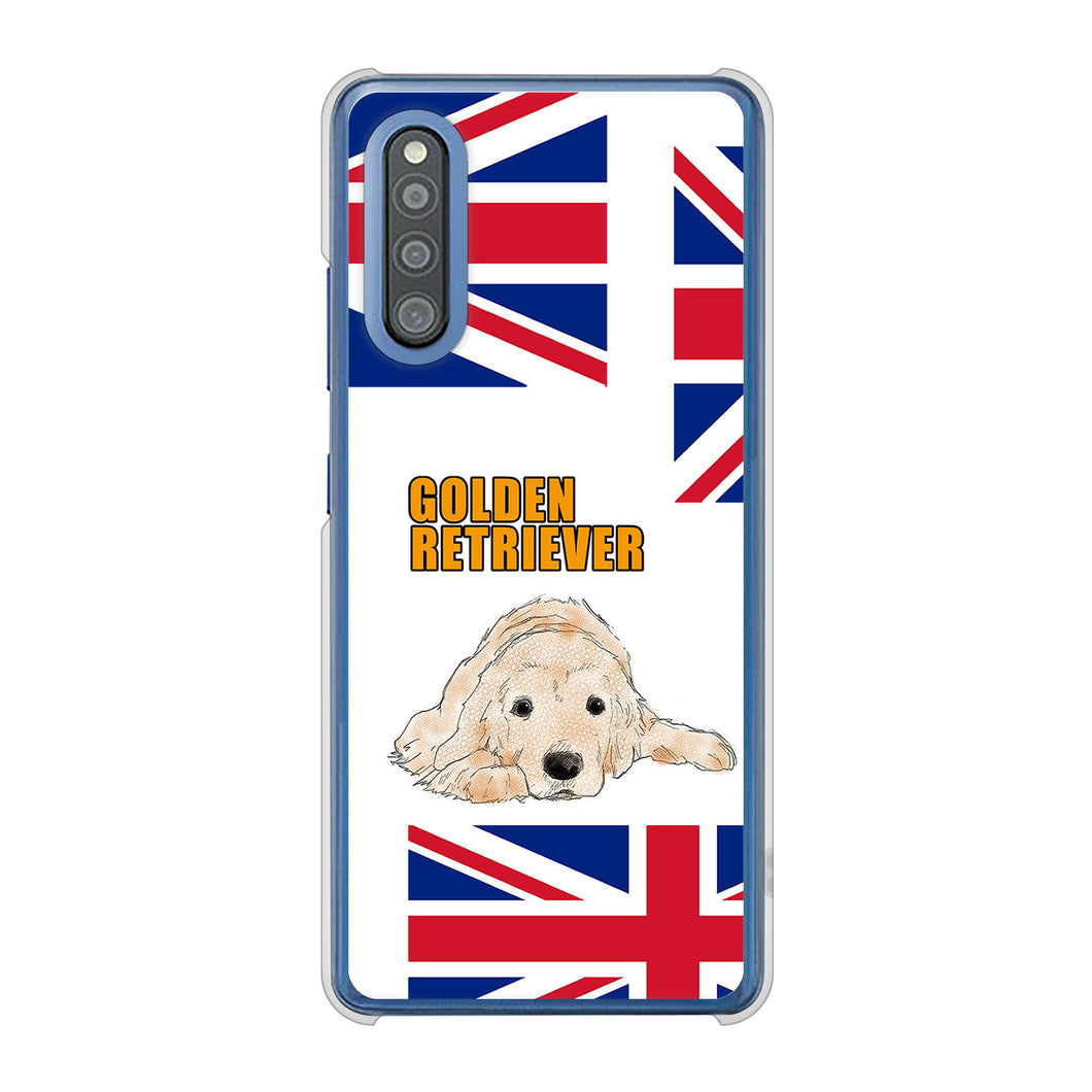 Galaxy A41 SC-41A docomo 高画質仕上げ 背面印刷 ハードケース ゴールデンレトリバー