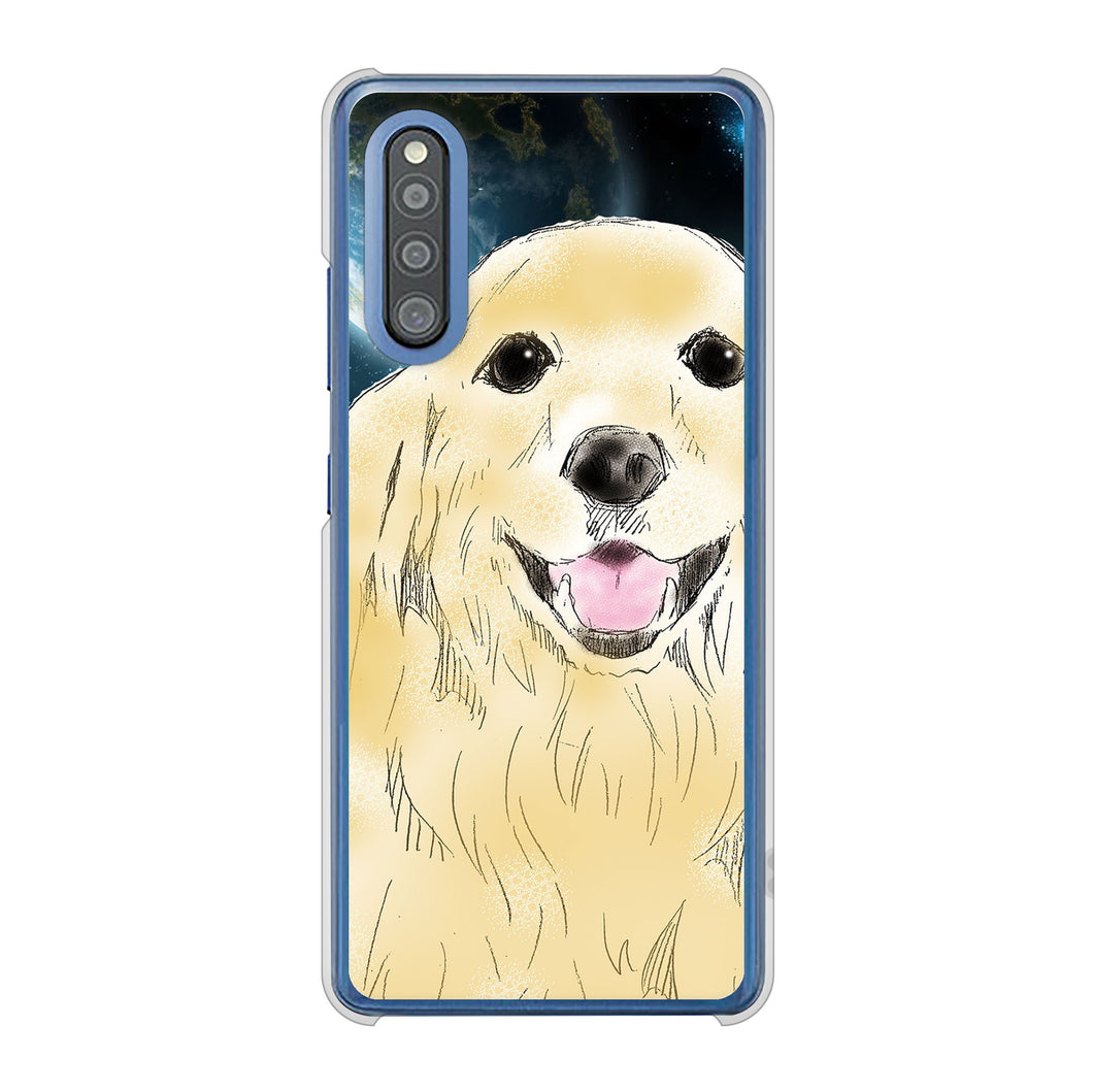 Galaxy A41 SC-41A docomo 高画質仕上げ 背面印刷 ハードケース ゴールデンレトリバー