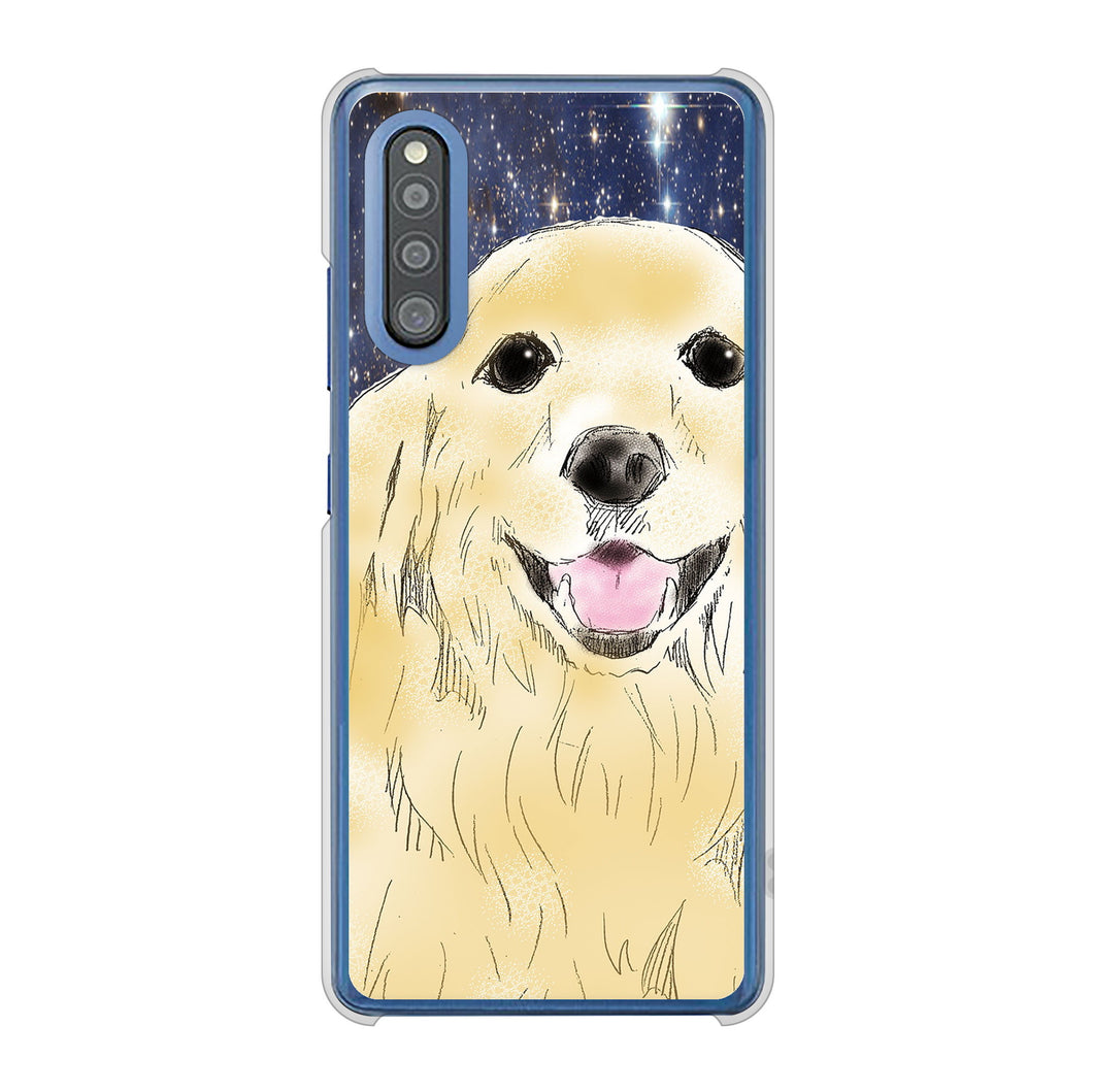 Galaxy A41 SC-41A docomo 高画質仕上げ 背面印刷 ハードケース ゴールデンレトリバー