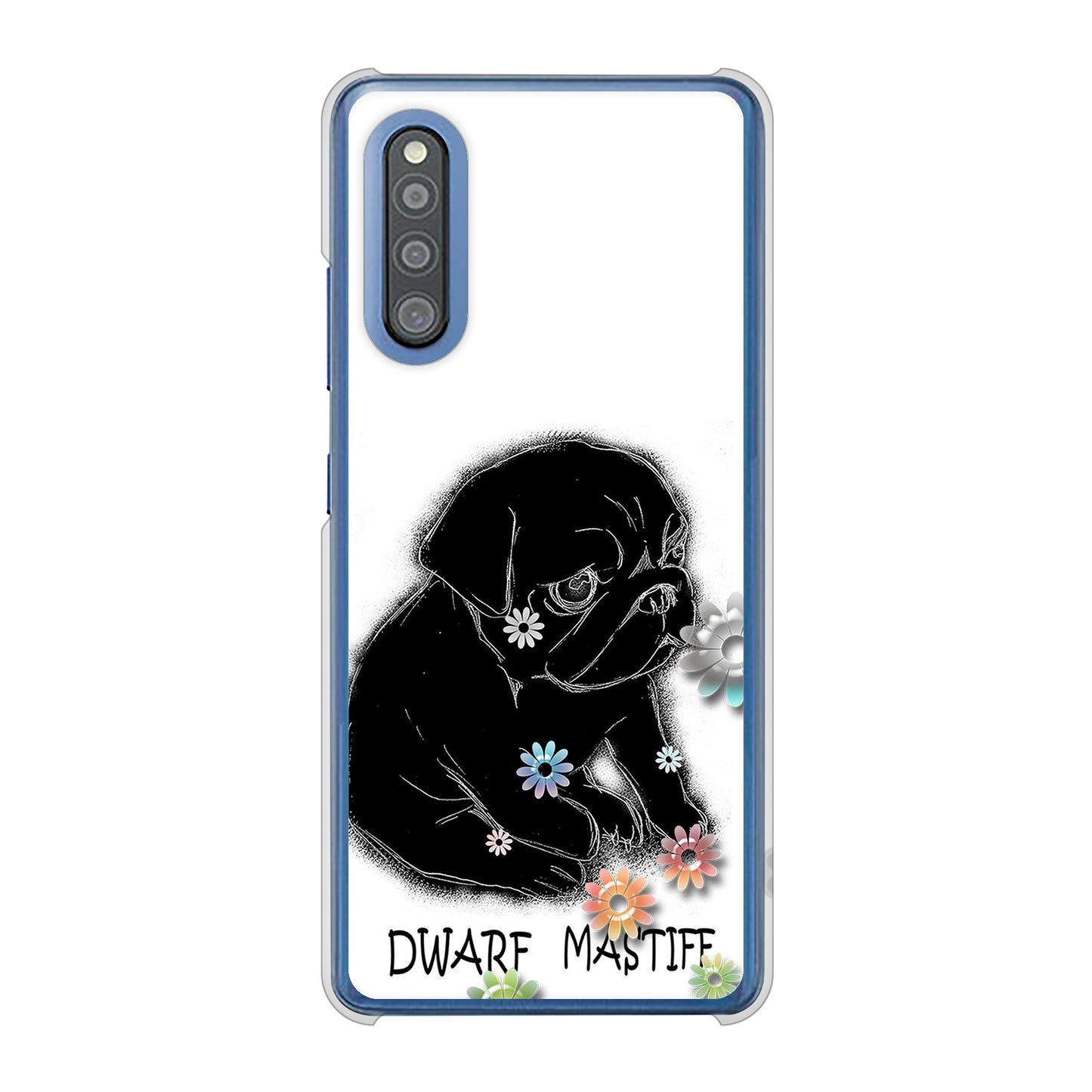 Galaxy A41 SC-41A docomo 高画質仕上げ 背面印刷 ハードケース パグ