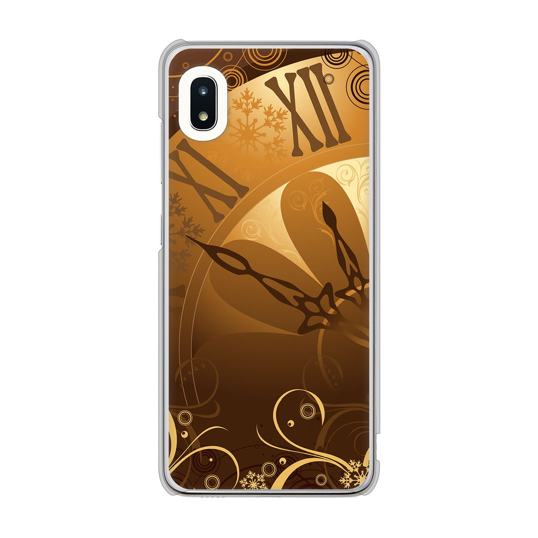 Galaxy A21 SC-42A docomo 高画質仕上げ 背面印刷 ハードケース 【185 時を刻む針】