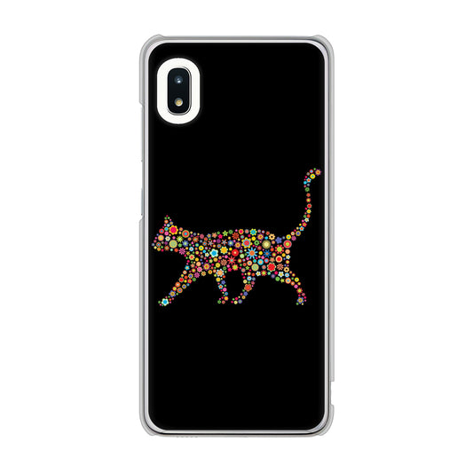 Galaxy A21 SC-42A docomo 高画質仕上げ 背面印刷 ハードケース 【406 カラフルキャット】