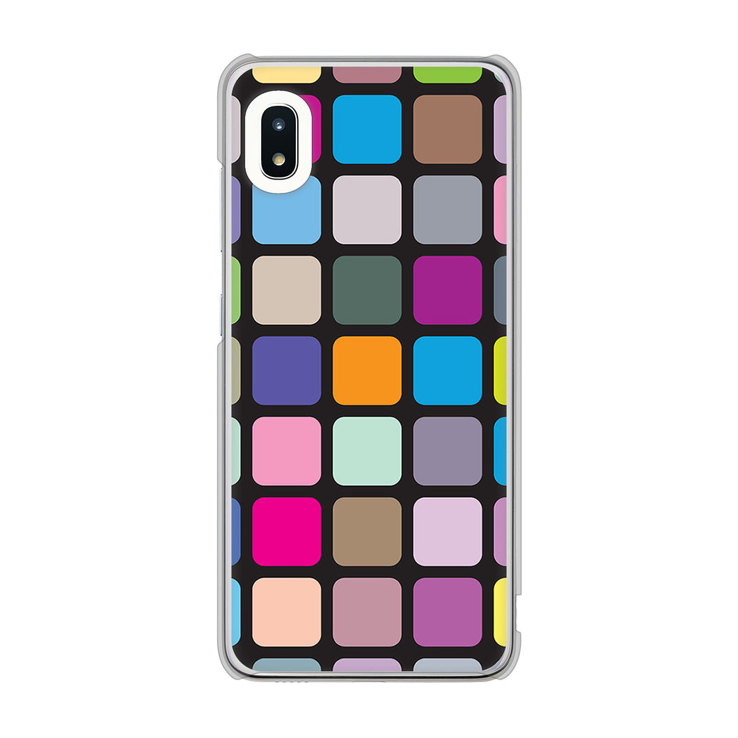 Galaxy A21 SC-42A docomo 高画質仕上げ 背面印刷 ハードケース 【509 カラースクエア】