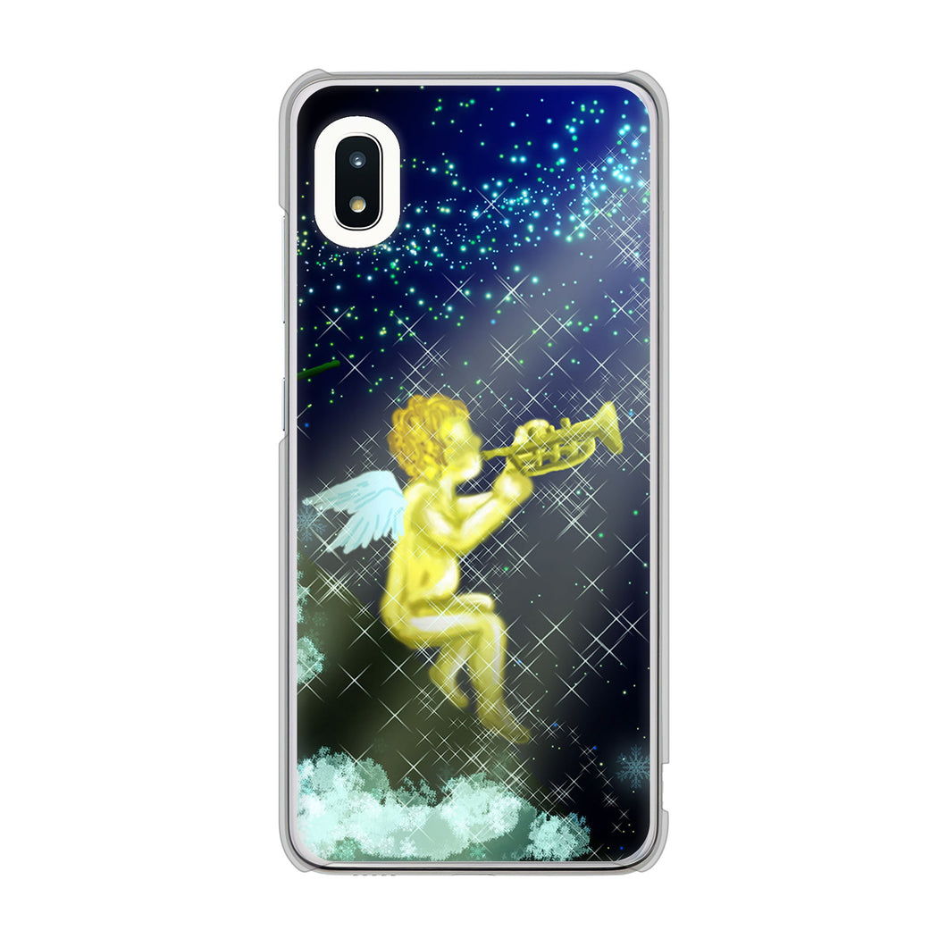 Galaxy A21 SC-42A docomo 高画質仕上げ 背面印刷 ハードケース 【1248 天使の演奏】
