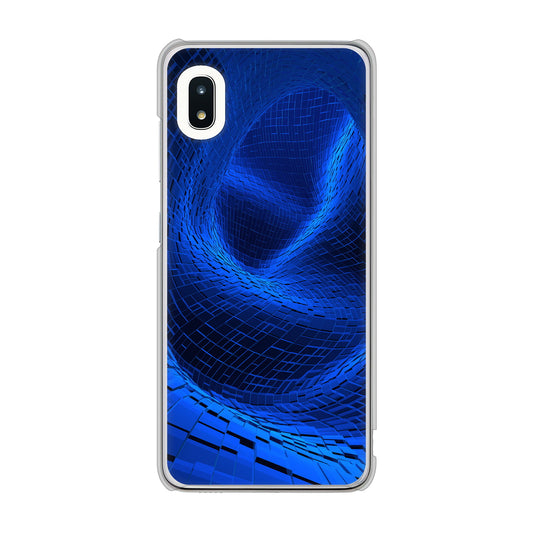 Galaxy A21 SC-42A docomo 高画質仕上げ 背面印刷 ハードケース 【1302 ワープブルー】