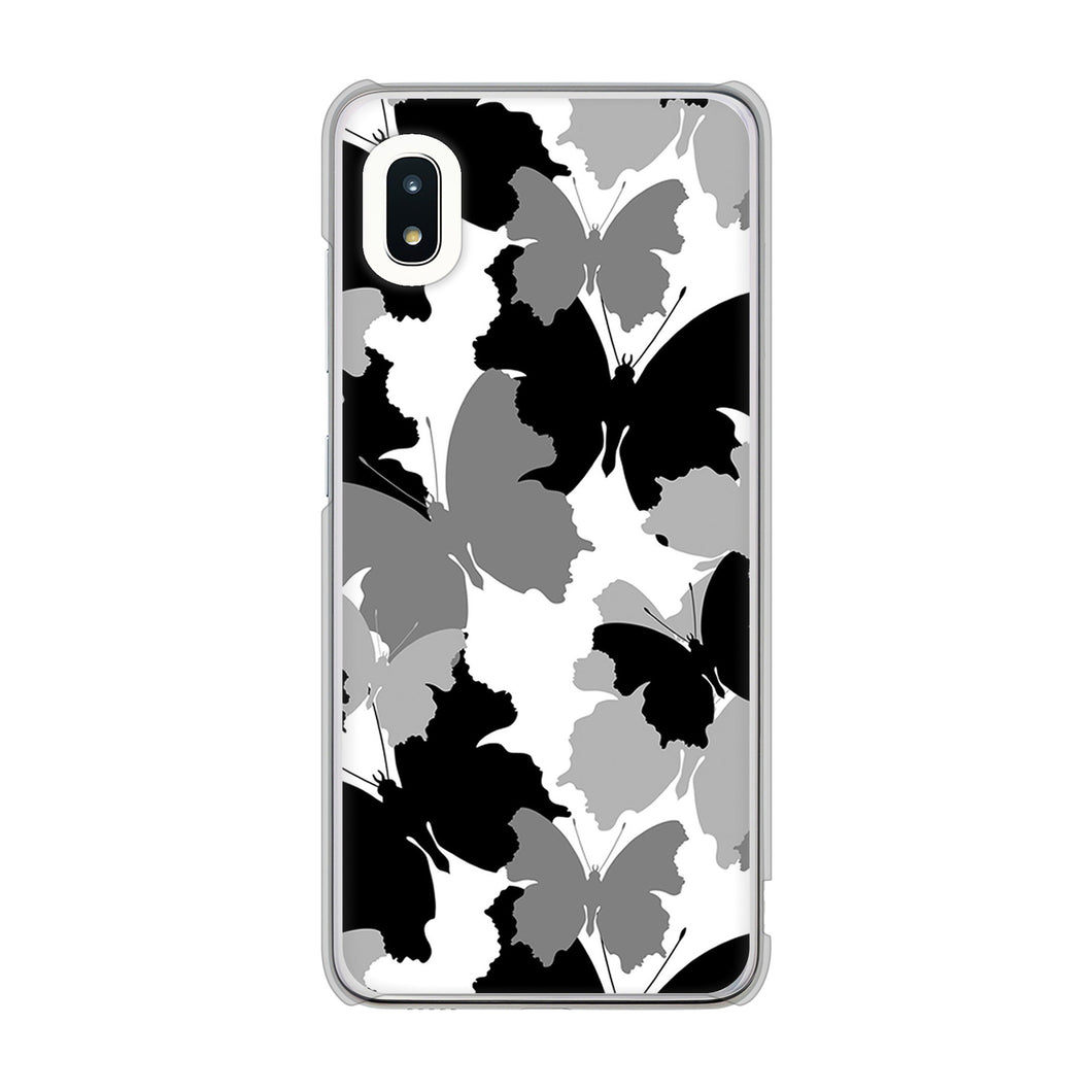 Galaxy A21 SC-42A docomo 高画質仕上げ 背面印刷 ハードケース 【1336 夜の蝶】