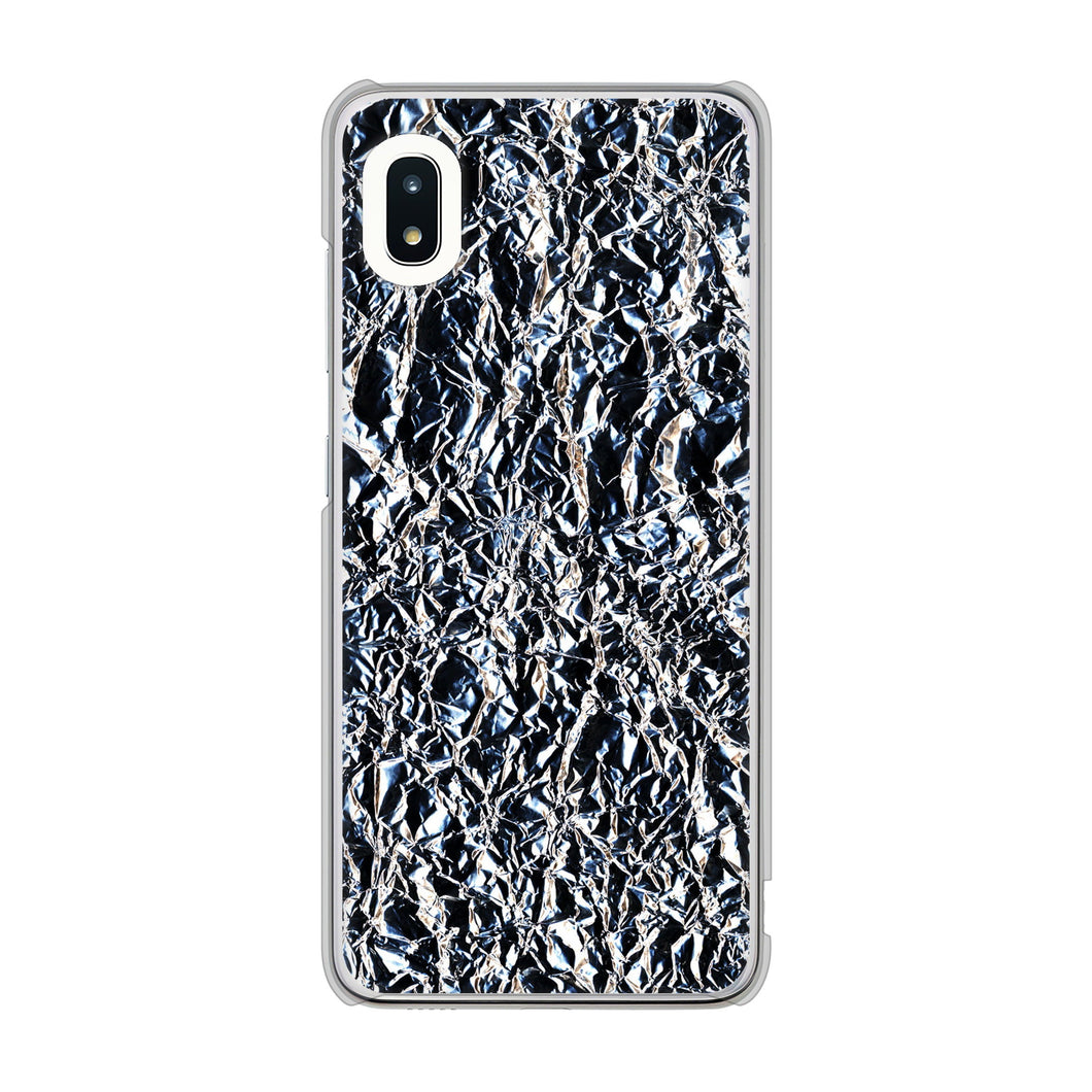 Galaxy A21 SC-42A docomo 高画質仕上げ 背面印刷 ハードケース 【EK835 スタイリッシュアルミシルバー】