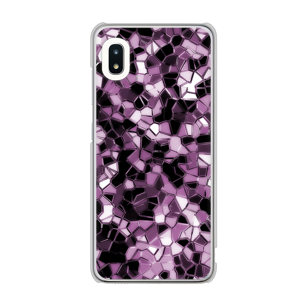Galaxy A21 SC-42A docomo 高画質仕上げ 背面印刷 ハードケース 【EK837 テクニカルミラーパープル】