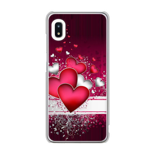 Galaxy A21 SC-42A docomo 高画質仕上げ 背面印刷 ハードケース 【VA835 ハートの息吹】