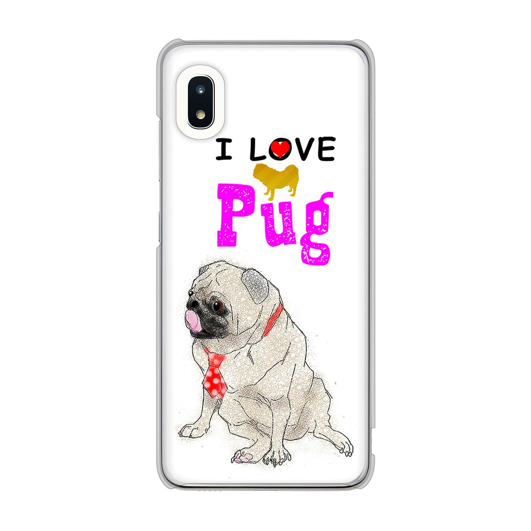 Galaxy A21 SC-42A docomo 高画質仕上げ 背面印刷 ハードケース パグ