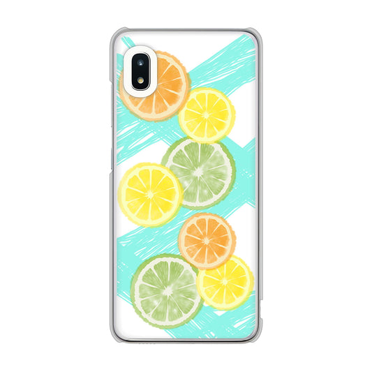 Galaxy A21 SC-42A docomo 高画質仕上げ 背面印刷 ハードケース 【YJ183 オレンジライム】