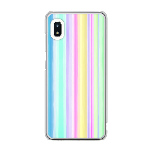 Galaxy A21 SC-42A docomo 高画質仕上げ 背面印刷 ハードケース レインボー