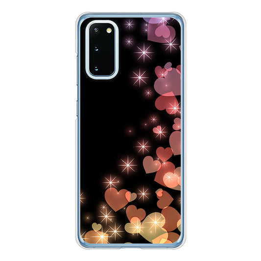 Galaxy S20 5G SC-51A docomo 高画質仕上げ 背面印刷 ハードケース きらめきハート