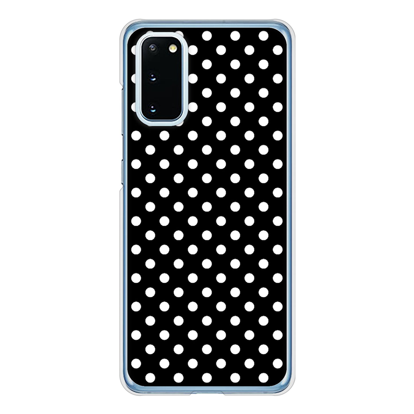 Galaxy S20 5G SC-51A docomo 高画質仕上げ 背面印刷 ハードケース シンプル柄(水玉)