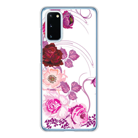 Galaxy S20 5G SC-51A docomo ロマンチックなバラ ハードケース 背面印刷