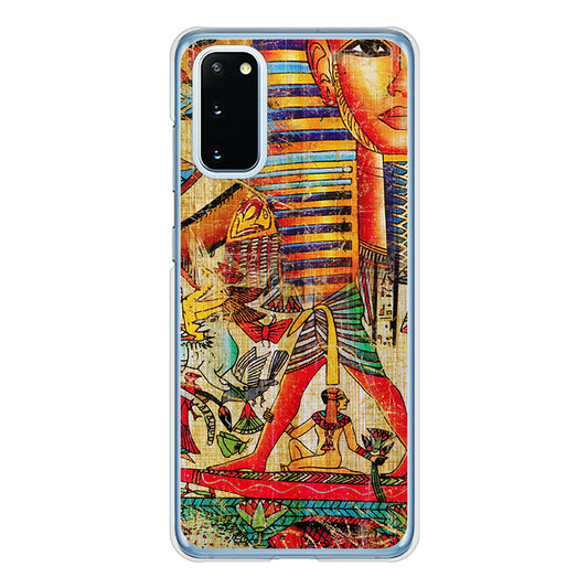 Galaxy S20 5G SC-51A docomo 高画質仕上げ 背面印刷 ハードケース 【329 ナイル ツタンカーメン】