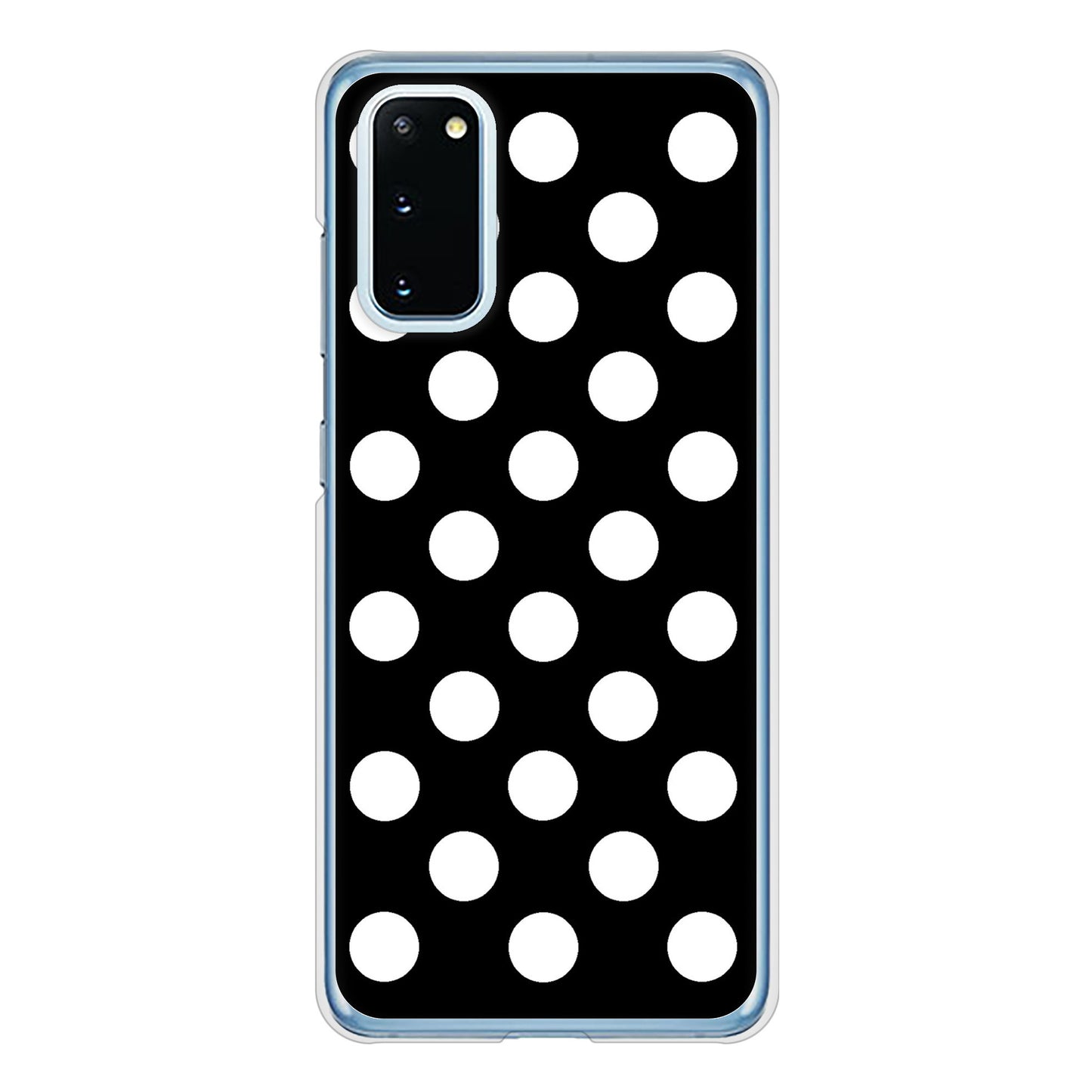 Galaxy S20 5G SC-51A docomo 高画質仕上げ 背面印刷 ハードケース シンプル柄(水玉)