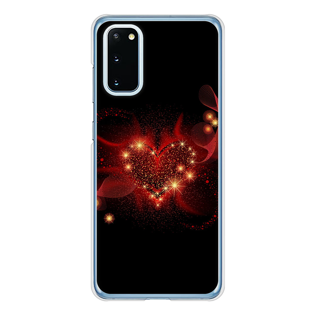 Galaxy S20 5G SC-51A docomo 高画質仕上げ 背面印刷 ハードケース きらめきハート