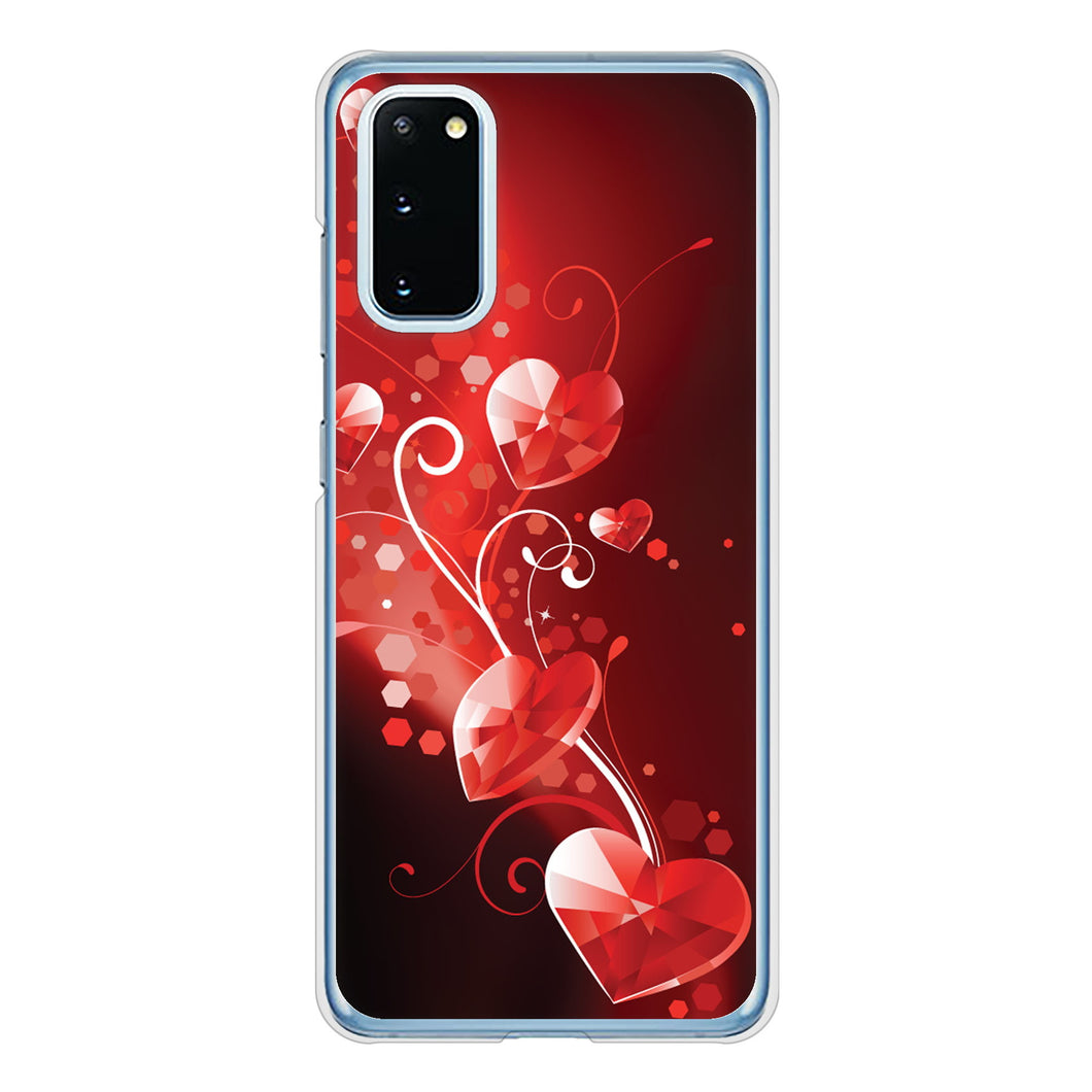 Galaxy S20 5G SC-51A docomo 高画質仕上げ 背面印刷 ハードケース きらめきハート