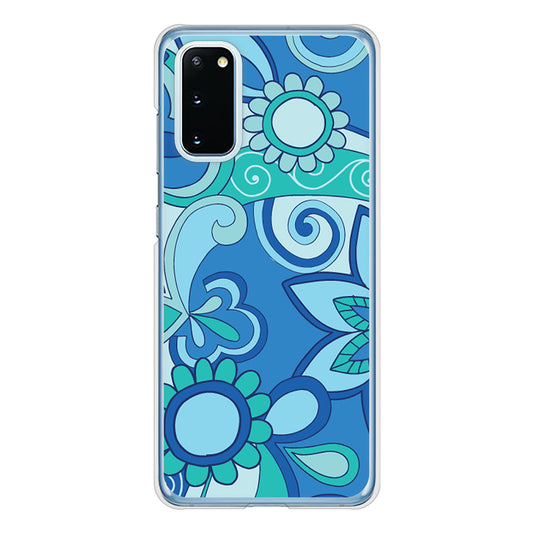 Galaxy S20 5G SC-51A docomo 高画質仕上げ 背面印刷 ハードケース 【409 ブルーミックス】