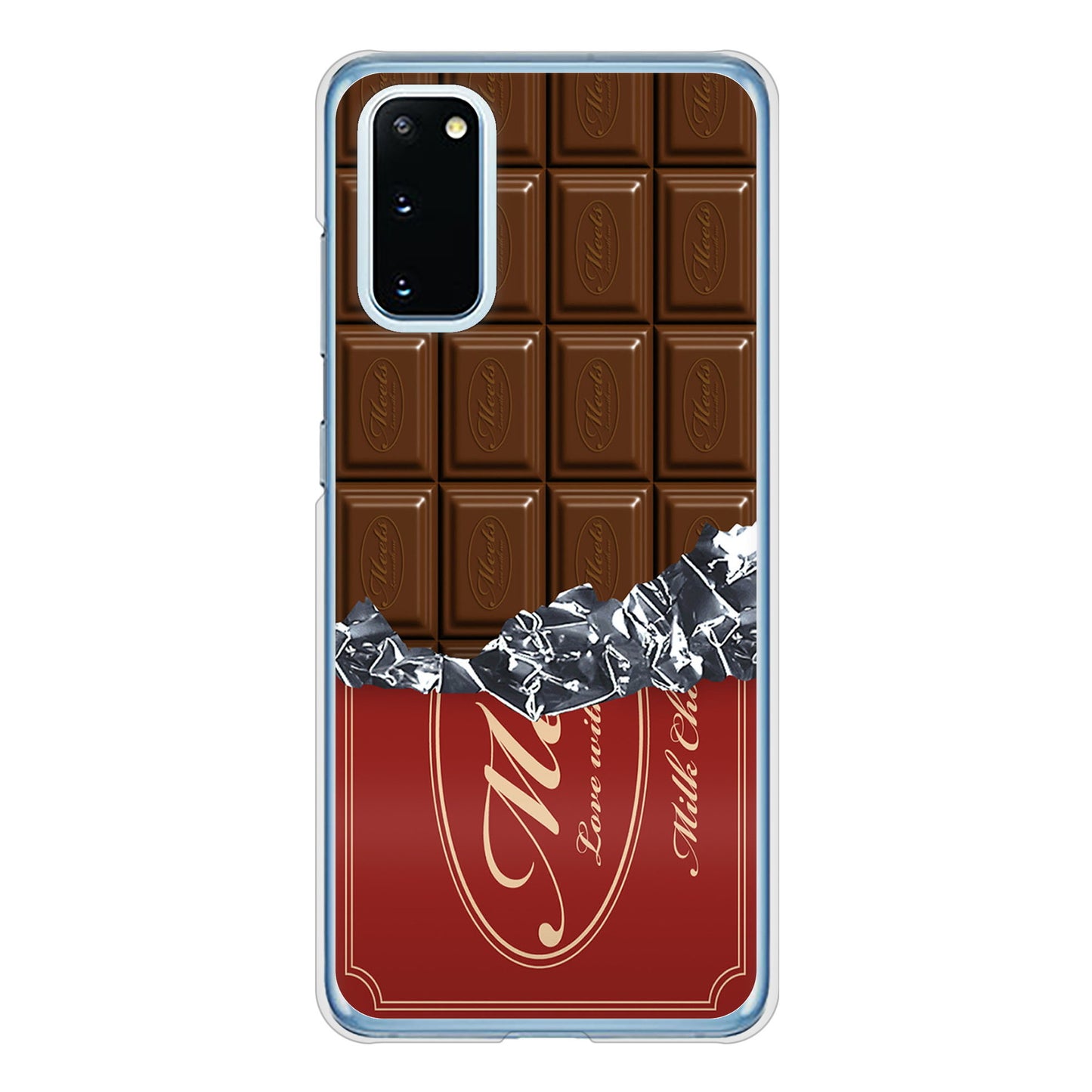 Galaxy S20 5G SC-51A docomo 高画質仕上げ 背面印刷 ハードケース 板チョコ