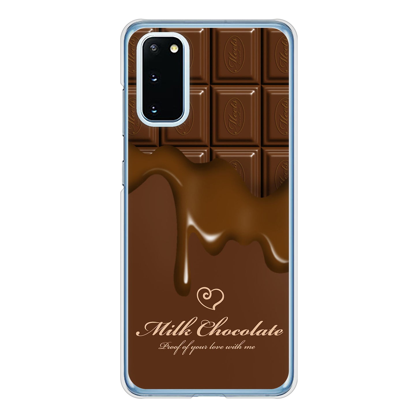 Galaxy S20 5G SC-51A docomo 高画質仕上げ 背面印刷 ハードケース 板チョコ