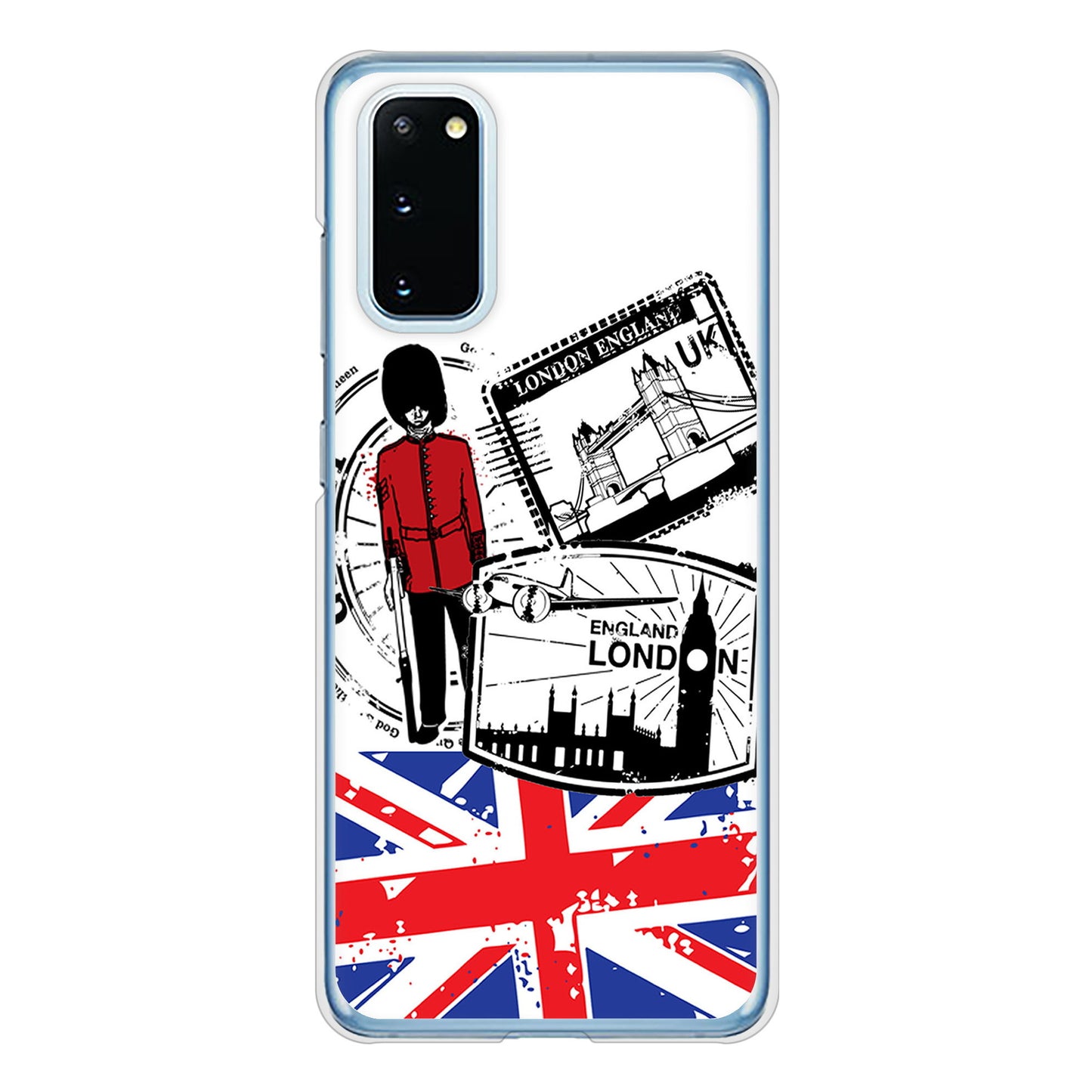 Galaxy S20 5G SC-51A docomo 高画質仕上げ 背面印刷 ハードケース イギリスの風景