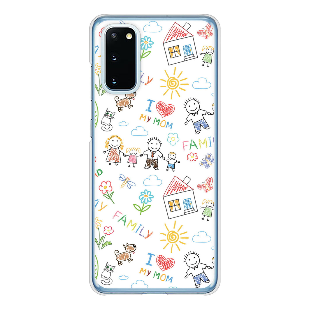 Galaxy S20 5G SC-51A docomo 高画質仕上げ 背面印刷 ハードケース カップル&ファミリー