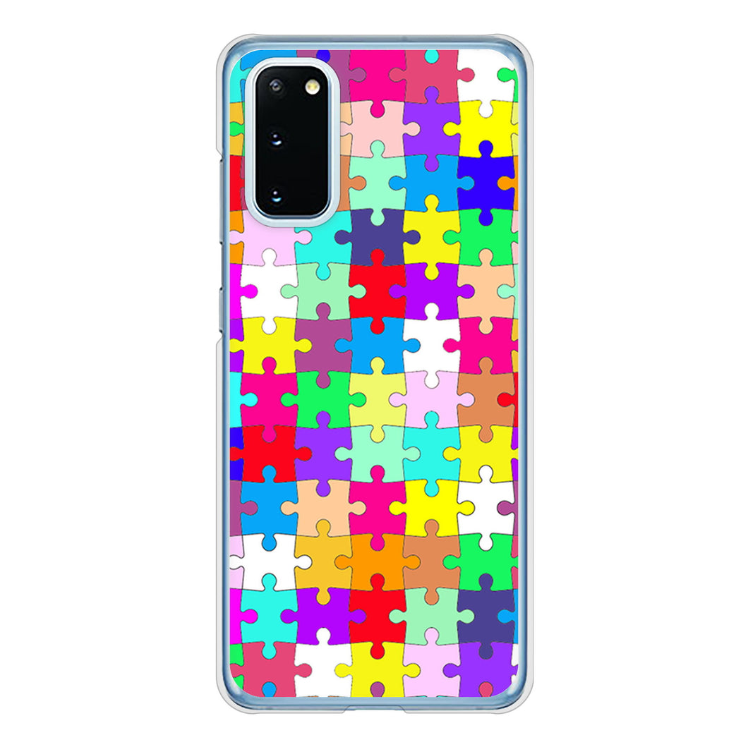 Galaxy S20 5G SC-51A docomo 高画質仕上げ 背面印刷 ハードケース 【727 カラフルパズル】