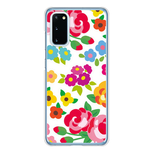 Galaxy S20 5G SC-51A docomo 高画質仕上げ 背面印刷 ハードケース 【776 5月のフラワーガーデン】