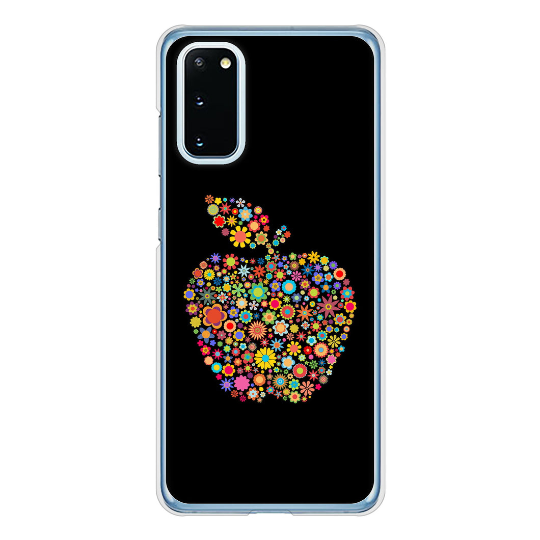 Galaxy S20 5G SC-51A docomo 高画質仕上げ 背面印刷 ハードケース 【1195 カラフルアップル】