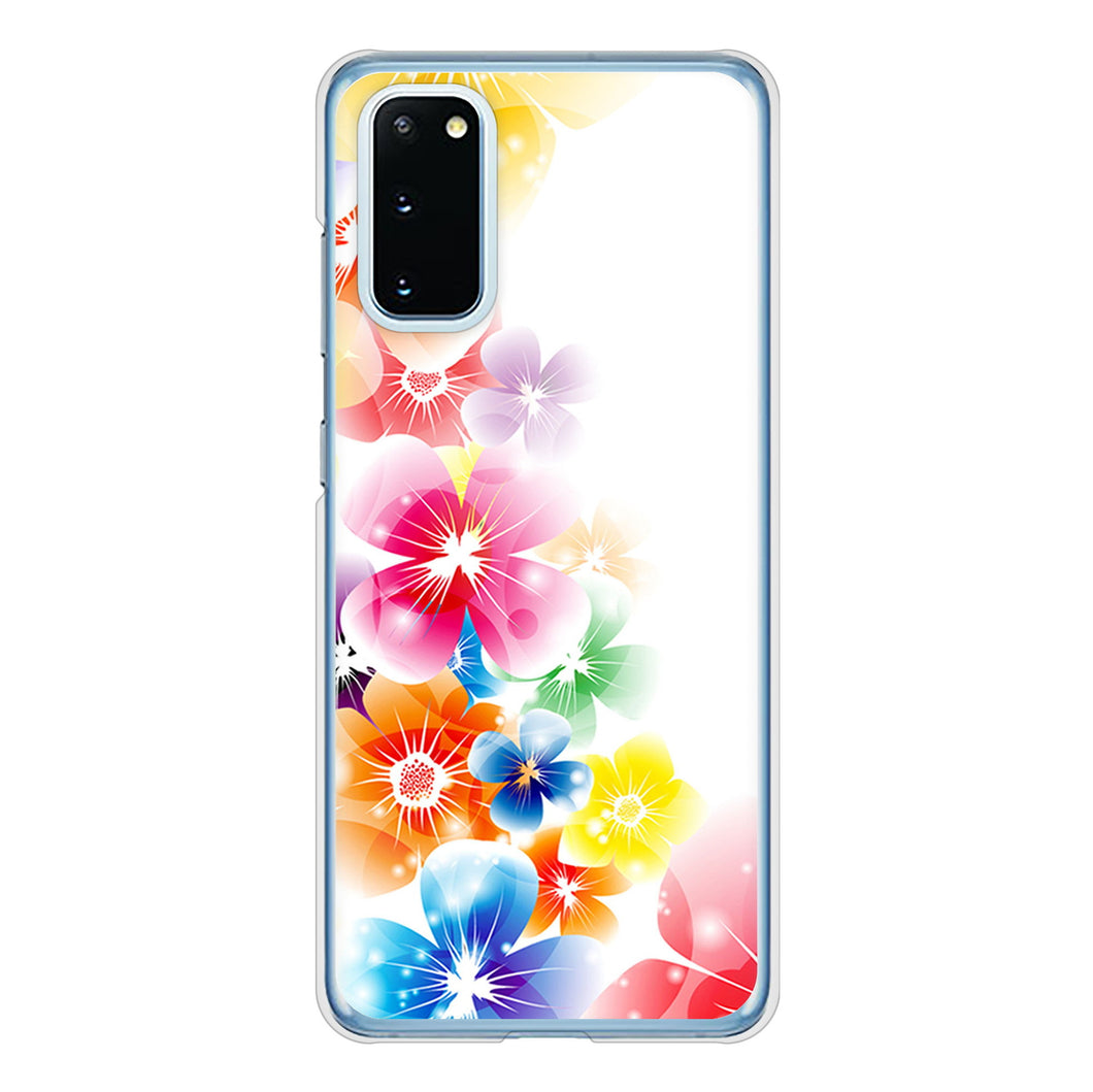 Galaxy S20 5G SC-51A docomo 高画質仕上げ 背面印刷 ハードケース 【1209 光と花】