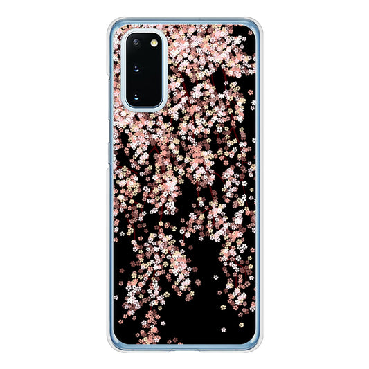 Galaxy S20 5G SC-51A docomo 高画質仕上げ 背面印刷 ハードケース 【1244 しだれ桜】