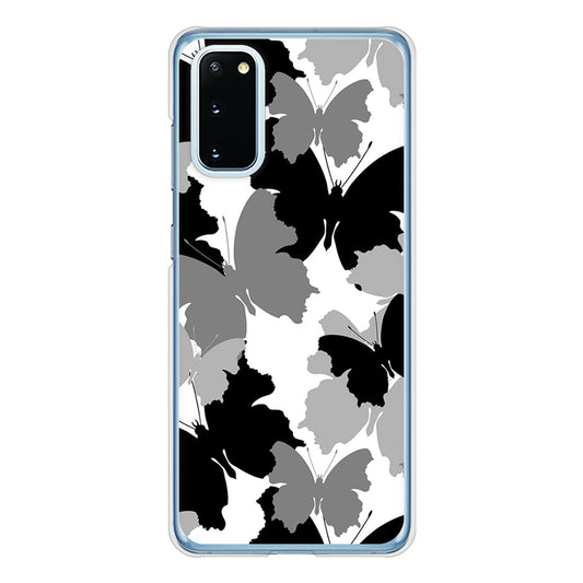Galaxy S20 5G SC-51A docomo 高画質仕上げ 背面印刷 ハードケース 【1336 夜の蝶】