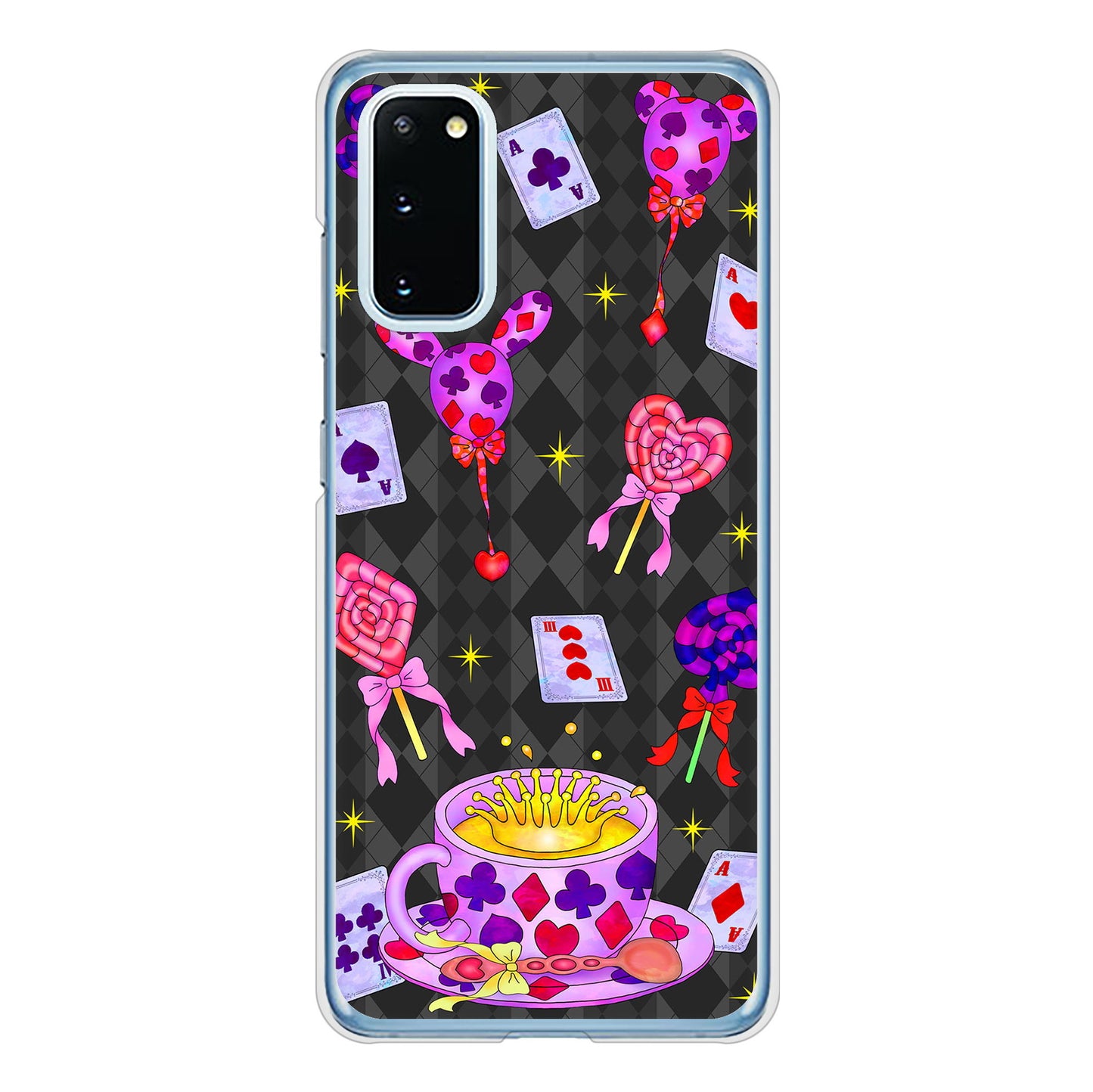 Galaxy S20 5G SC-51A docomo 高画質仕上げ 背面印刷 ハードケース むかいあぐる トランプティー