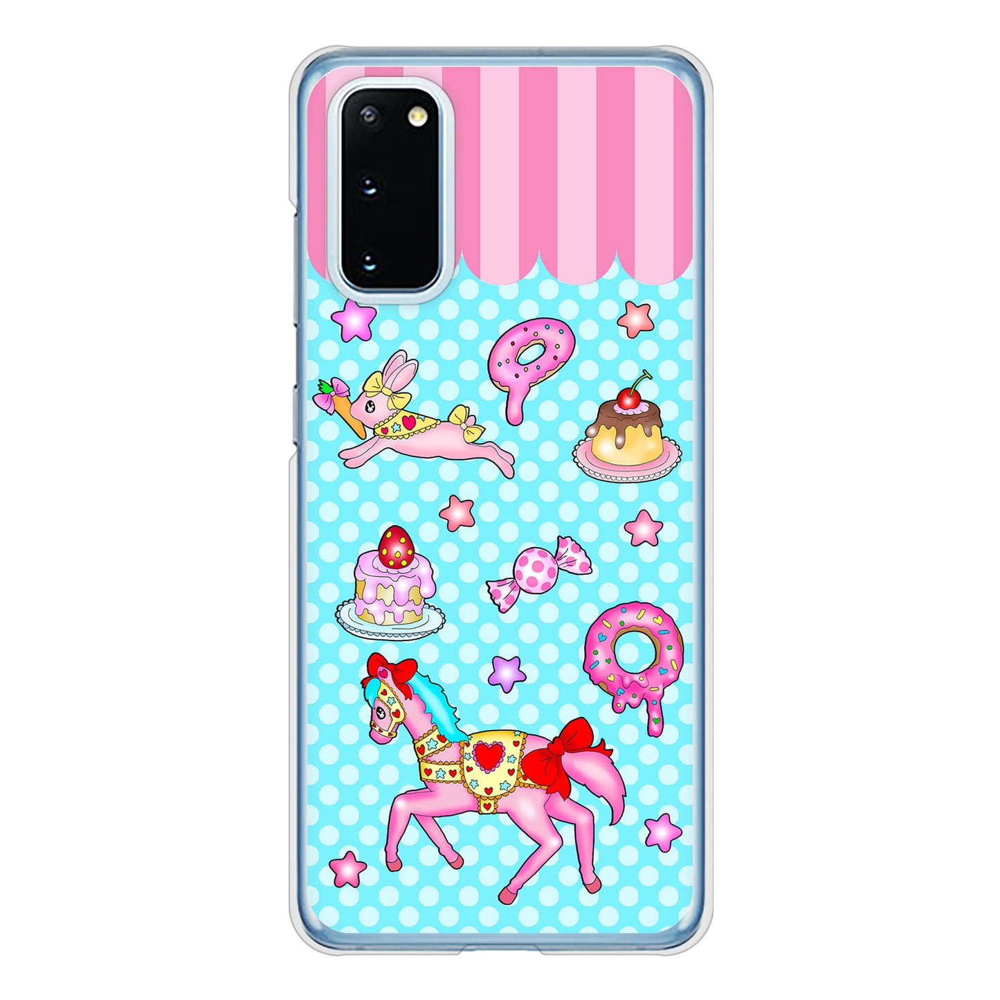 Galaxy S20 5G SC-51A docomo 高画質仕上げ 背面印刷 ハードケース むかいあぐる メリーゴーランド