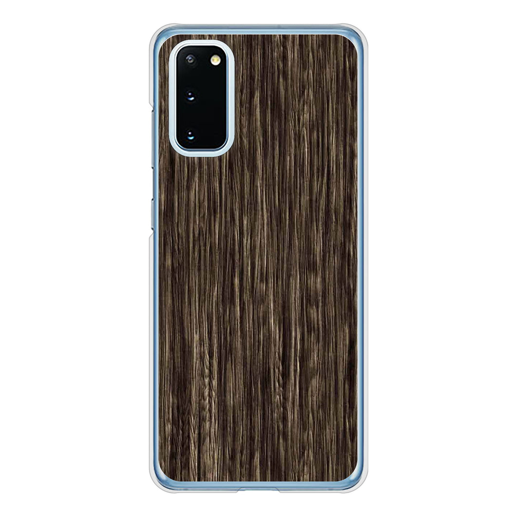 Galaxy S20 5G SC-51A docomo 高画質仕上げ 背面印刷 ハードケース 【EK848 木目ダークブラウン】