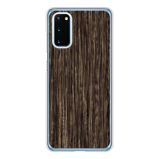 Galaxy S20 5G SC-51A docomo 高画質仕上げ 背面印刷 ハードケース 【EK848 木目ダークブラウン】