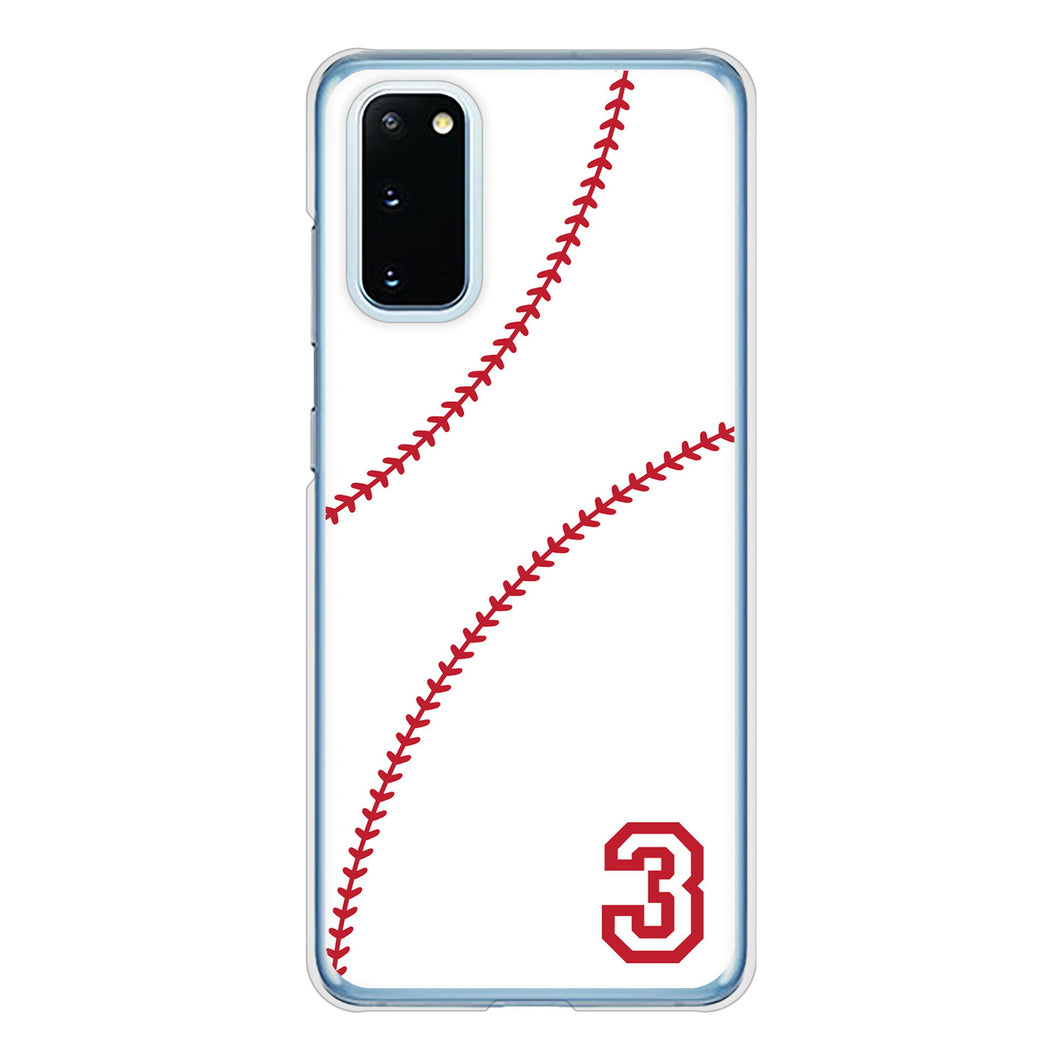 Galaxy S20 5G SC-51A docomo 高画質仕上げ 背面印刷 ハードケース baseball