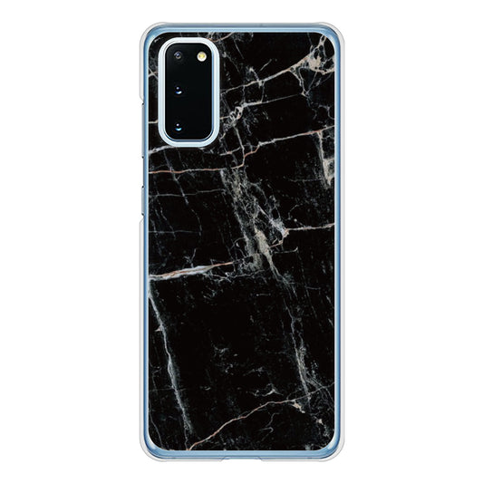 Galaxy S20 5G SC-51A docomo 高画質仕上げ 背面印刷 ハードケース 大理石BK