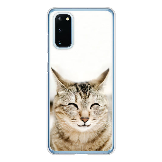 Galaxy S20 5G SC-51A docomo 高画質仕上げ 背面印刷 ハードケース 【VA801 笑福ねこ】