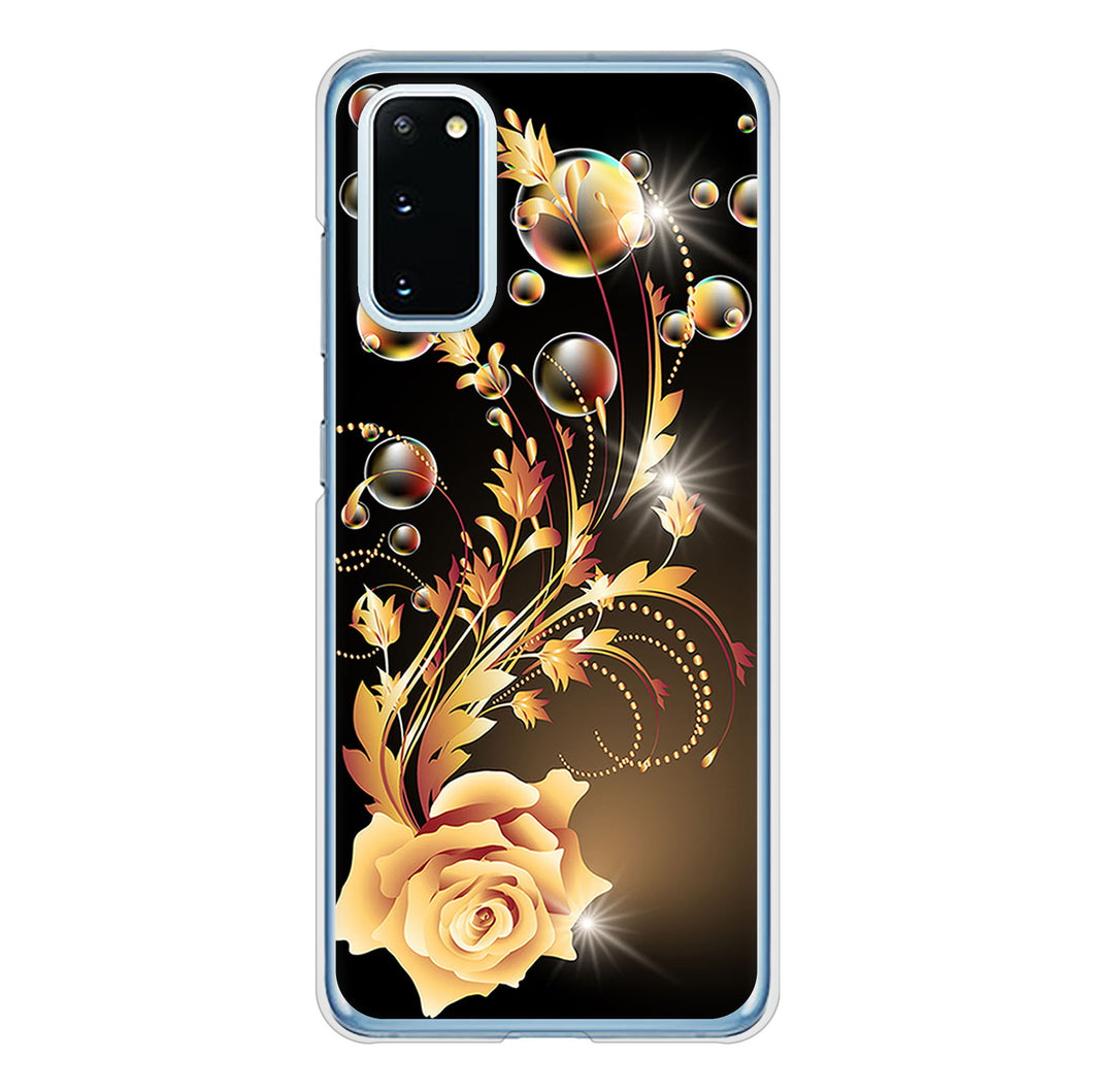 Galaxy S20 5G SC-51A docomo 高画質仕上げ 背面印刷 ハードケース ロマンチックなバラ