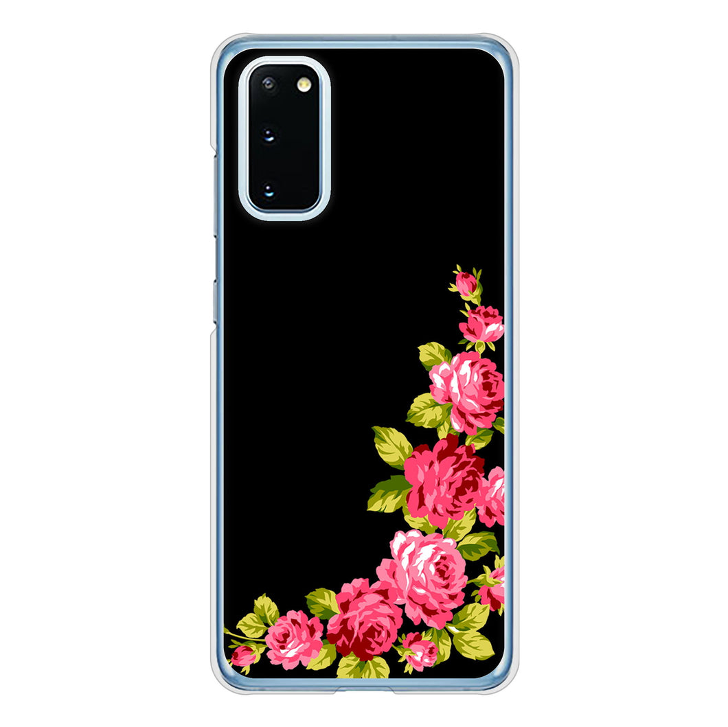 Galaxy S20 5G SC-51A docomo 高画質仕上げ 背面印刷 ハードケース ロマンチックなバラ